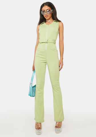 Lush Beachside Dinner Jumpsuit