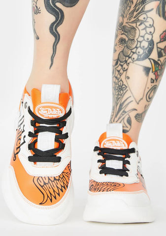 Orange Fairfax Classic Sneakers