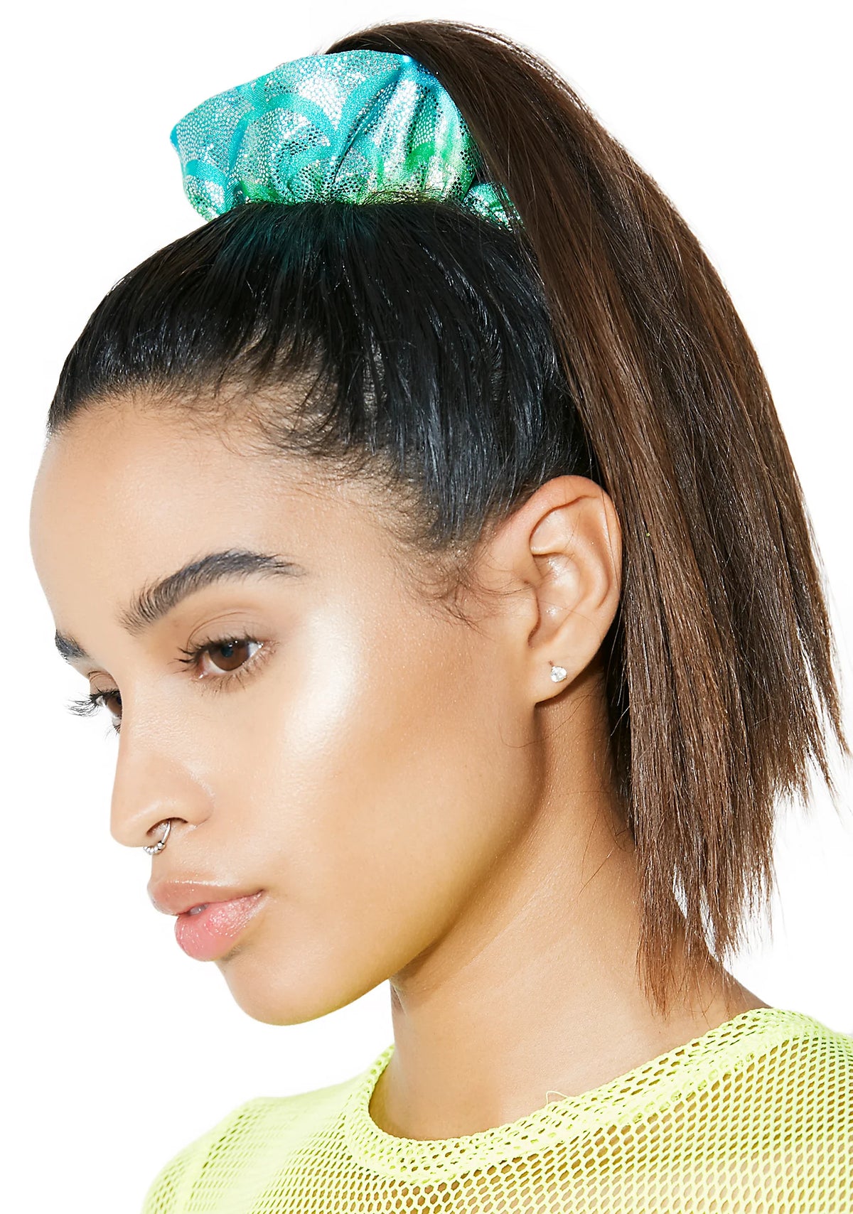 Aqua Mermaid Light-Up Scrunchie