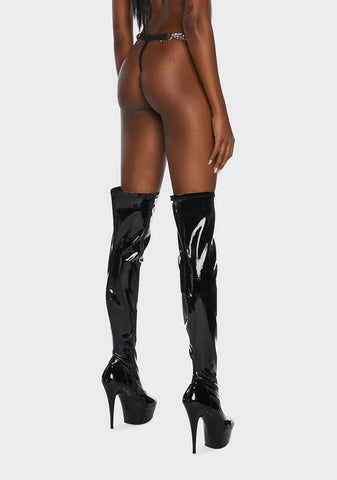 Chain Smokin' Vinyl Panty