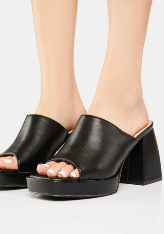 First Place Heeled Mules