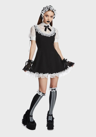 True Self Lace Trim Dress