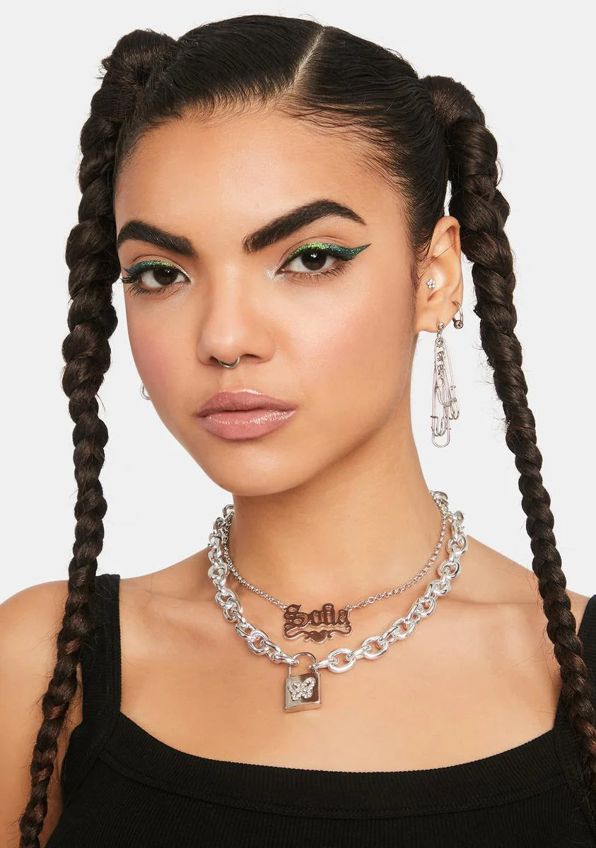 I'll Fly Away Layered Chain Necklace