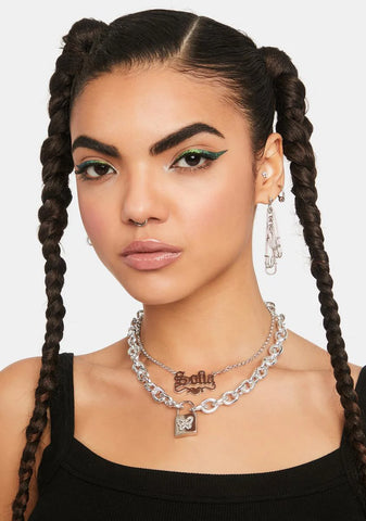 I'll Fly Away Layered Chain Necklace