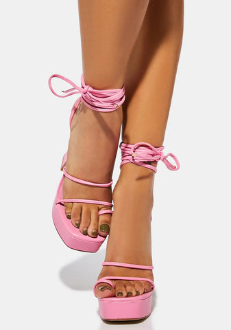 Baby Never Ending Love Wrap Heels