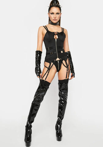 On Your Buckle List Bustier Set