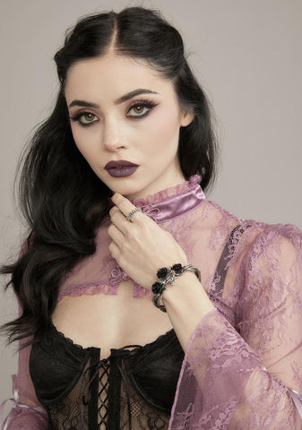 Wild Black Rose Bracelet