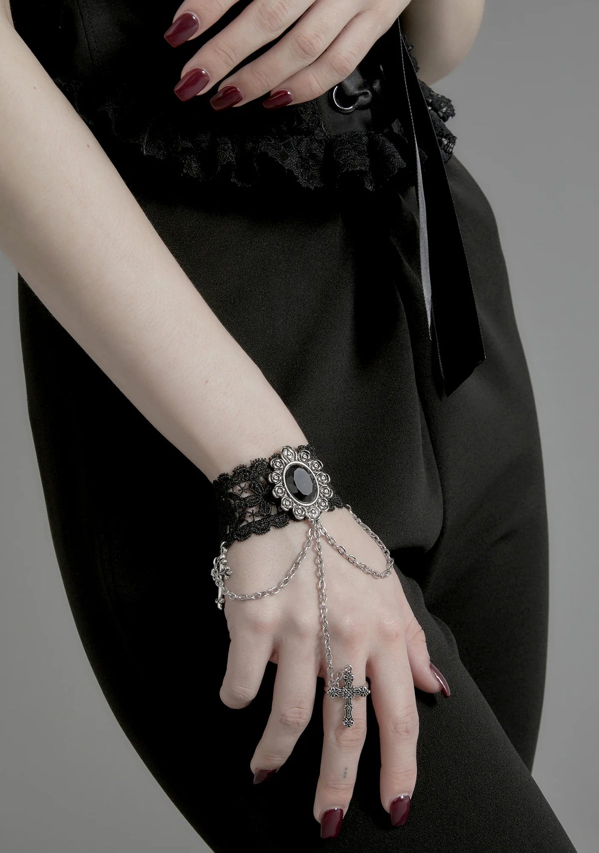 Reaching Oblivion Lace Bracelet