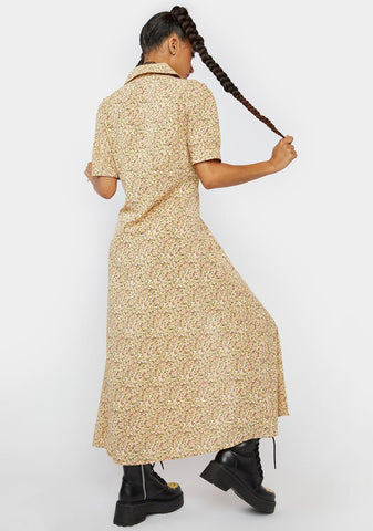 Honey Starstruck Meadow Midi Shirt Dress