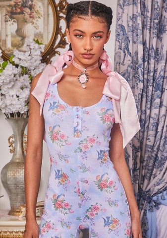 Decadent Wildlife Floral Jumpsuit