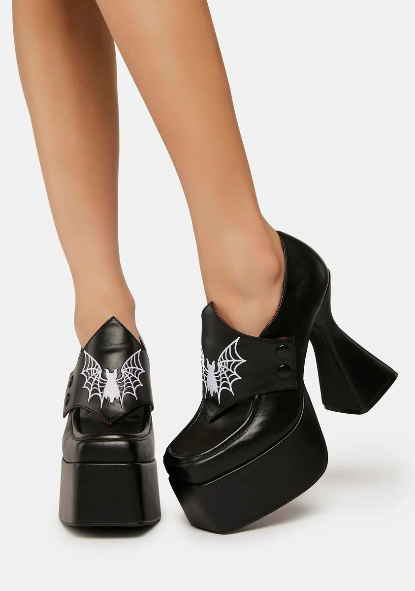 Drive Me Batty Platform Loafers