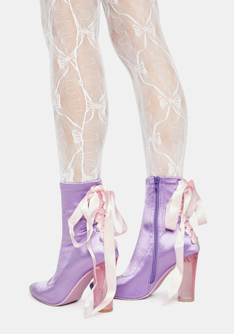 Take A Bow Corset Booties
