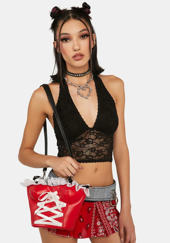 Cherry Busty Babe Corset Handbag