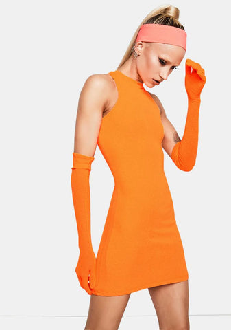 Sun Kissed Mini Dress And Gloves Set
