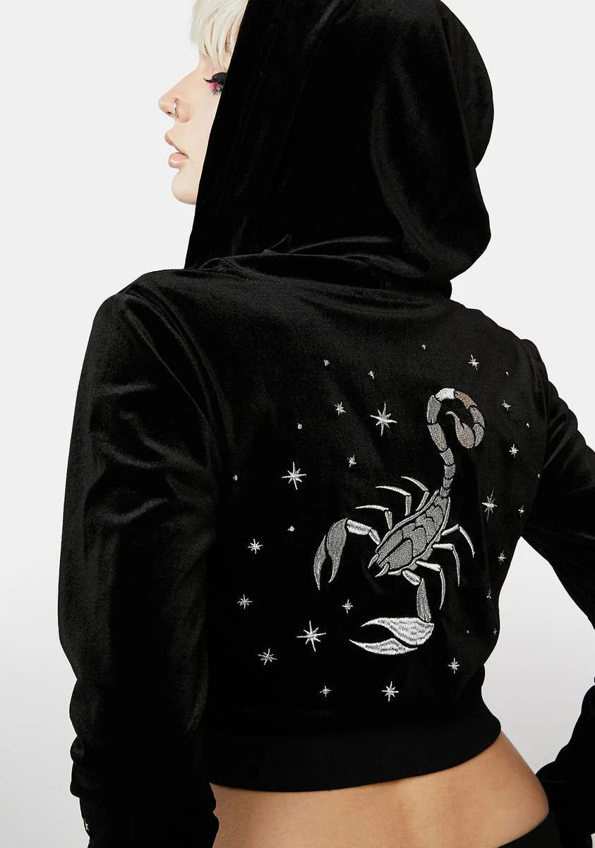 Embody Me Velour Hoodie