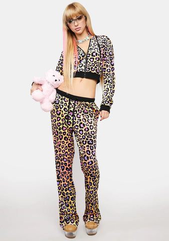 Wild For You Velour Track Pants