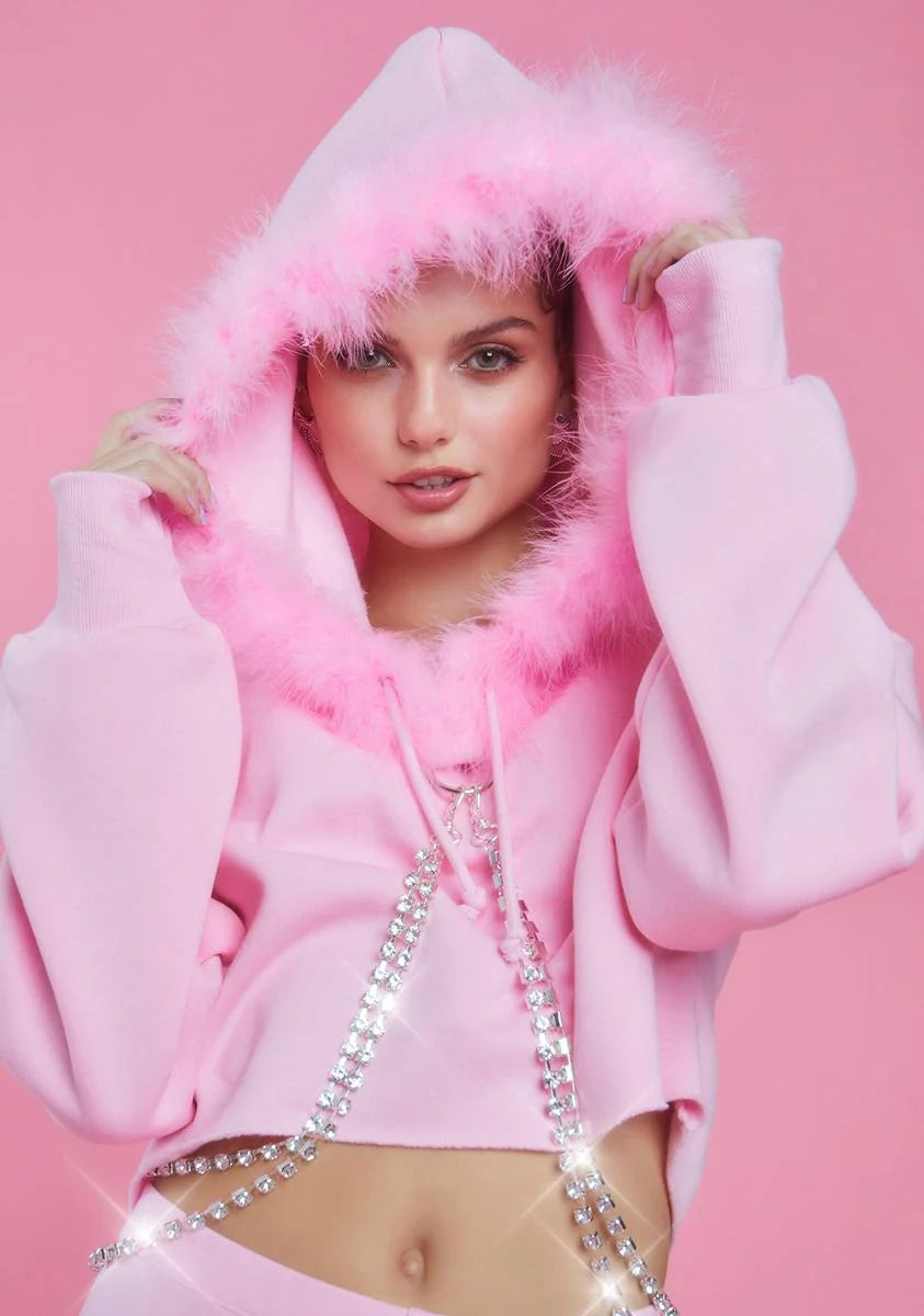 Blinged N' Babied Rhinestone Hoodie