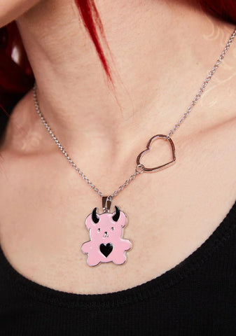 Earnestly Urs Bear Charm Necklace