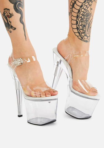 Treasure Fillable Clear Heels