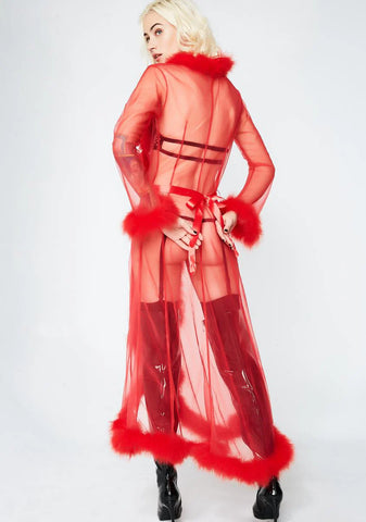 In The Night Feather Robe