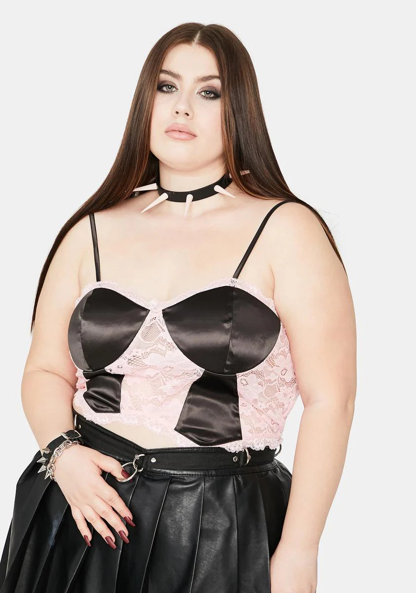 My Desire For You Lace Bustier Top