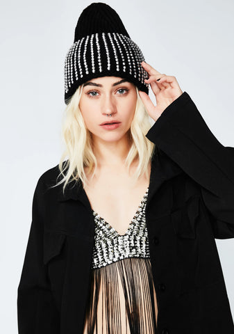 Make It Rain Gem Beanie