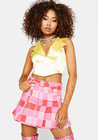 Sweet Guarantee Pleated Skirt