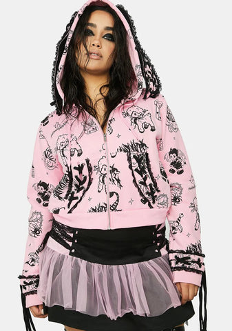 Plus Babe Breaking Tradition Bunny Ear Jacket