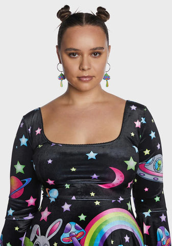 Spontaneous Dreaming Mushroom Earrings