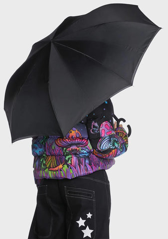 Clouds Unbelievabrella Reverse 48" Arc Closing Stick Umbrella