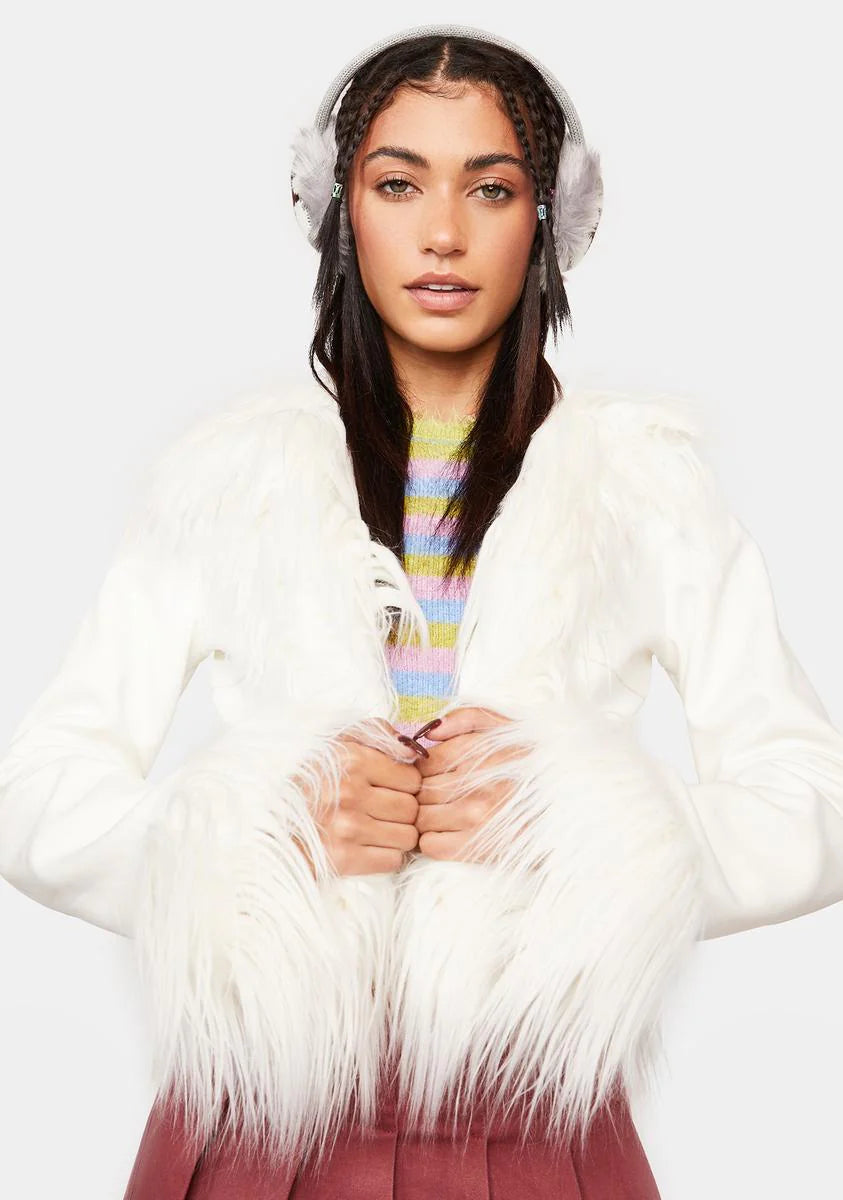 No Flake's The Same Faux Fur Coat