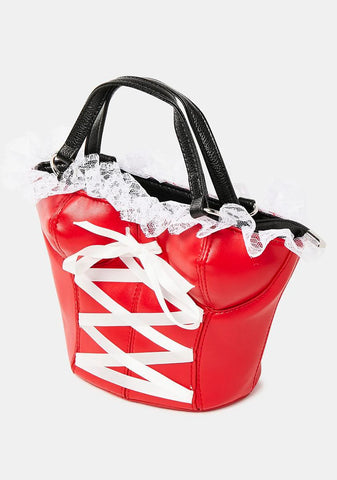 Cherry Busty Babe Corset Handbag