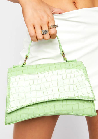 Remmy Green Croc Handbag
