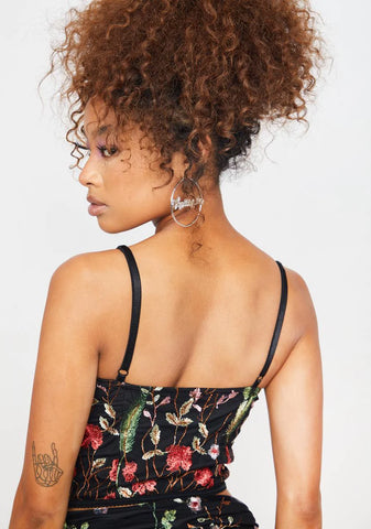 Love Connection Floral Bustier Top