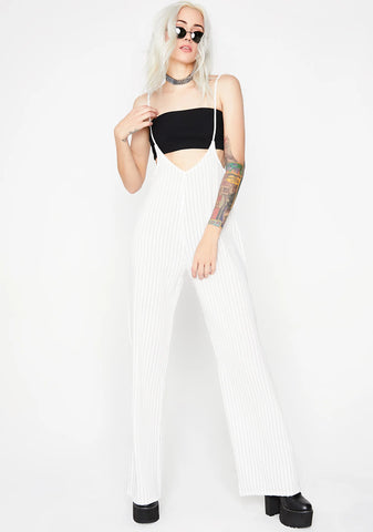 Lucky Strike Striped Jumpsuit