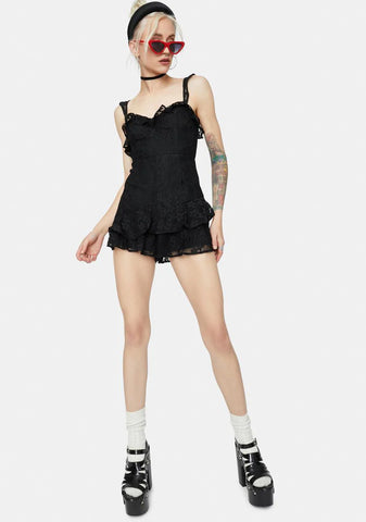 Jet Another Day Of Sun Lace Romper