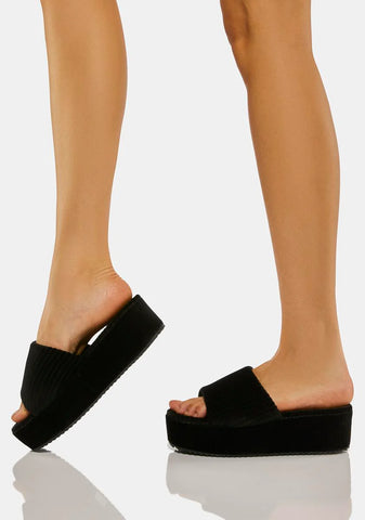 Breezin' By Platform Slide Sandals