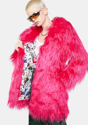 Runaway Rebel Faux Fur Coat