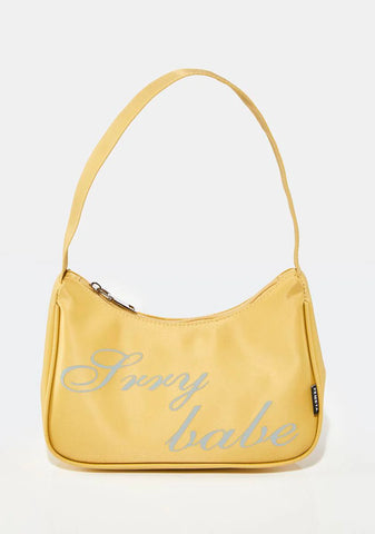 Yellow Srry Babe Hobo Bag