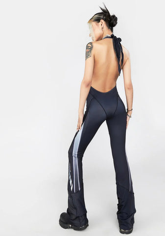 Lycra Tie Knot Speed Racer Jumpsuit