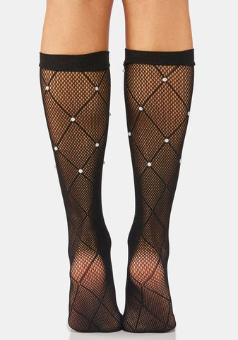 Diamond In The Rough Fishnet Socks