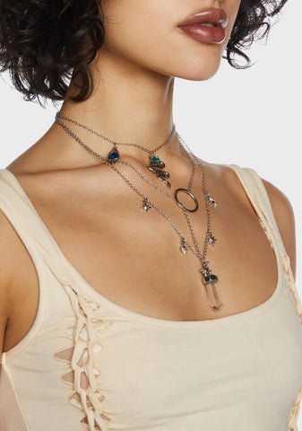 In Alignment Layered Necklace