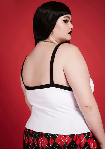 Plus Blank Stares Graphic Tank Top