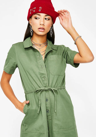 Riot Babe Cropped Jumpsuit