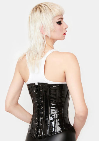 Lavish Patent Underbust Corset