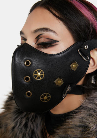 Keeping Time Vegan Leather Mask