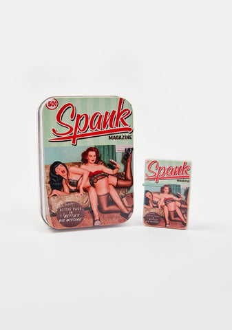 Bettie Page Spank Lighter With Tin