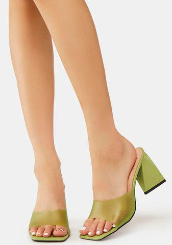 Seeing Green Mule Heels