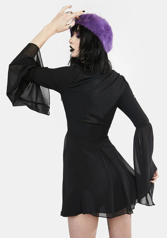 Casting Spells Chiffon Mini Dress