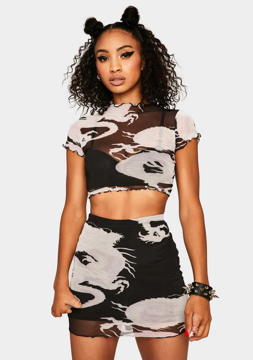 The Gold Is Mine Skirt Set